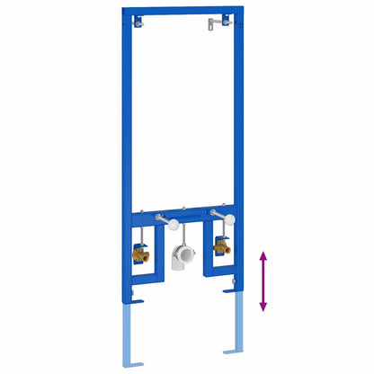 Badezimmer Wandstütze Blau 50 x 17.5 x 136 cm Stahl