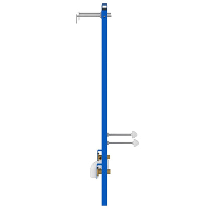 Badezimmer Wandstütze Blau 50 x 17.5 x 136 cm Stahl