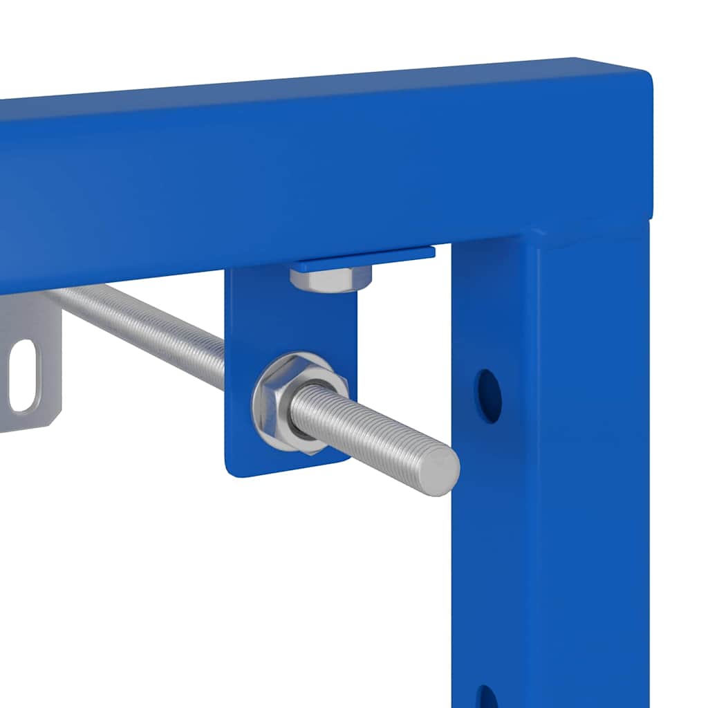 Badezimmer Wandstütze Blau 50 x 17.5 x 136 cm Stahl