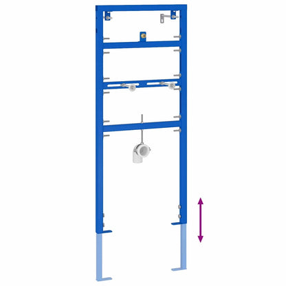 Badezimmer Wandstütze Blau 50 x 17.5 x 136 cm Stahl