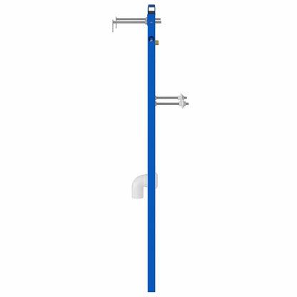Badezimmer Wandstütze Blau 50 x 17.5 x 136 cm Stahl