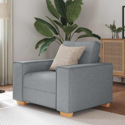 Sofa Stuhl Hellgrau 60 cm Stoff