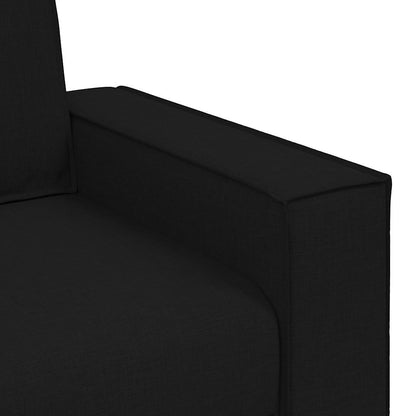 2-Sitzer Sofa Schwarz 120 cm Stoff