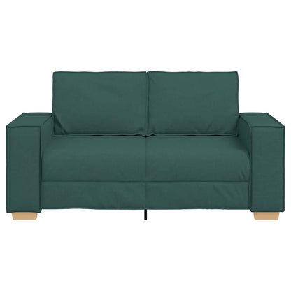 2-Sitzer Sofa Dunkelgrün 120 cm Stoff