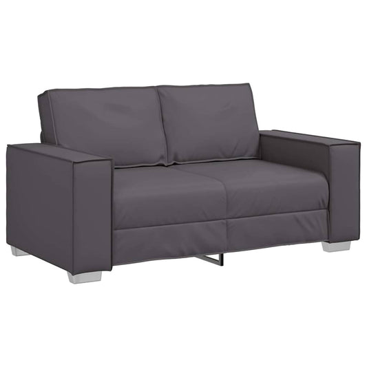 Sofasessel mit Kissen Grau 160 x 78 x 84 cm Kunstleder