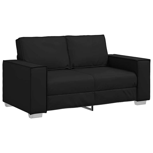 Sofasessel mit Kissen Schwarz 160 x 78 x 84 cm Kunstleder
