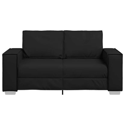 Sofasessel mit Kissen Schwarz 160 x 78 x 84 cm Kunstleder