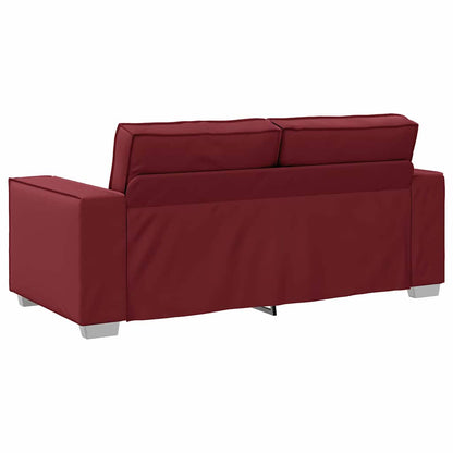 Sofasessel mit Kissen Weinrot 180 x 78 x 84 cm Kunstleder