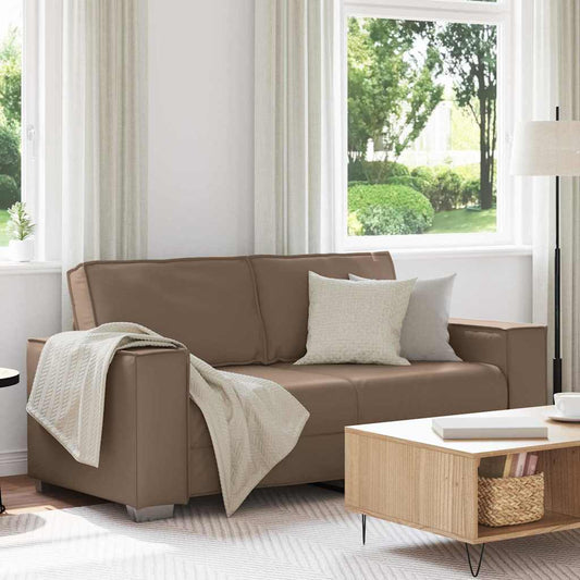 Sofasessel mit Kissen Cappuccino 180 x 78 x 84 cm Kunstleder