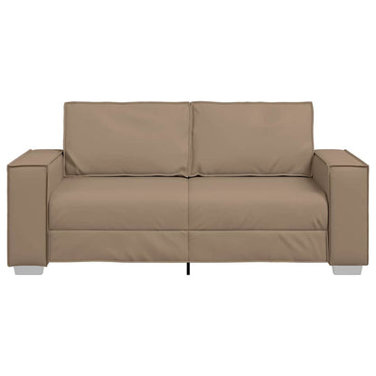 Sofasessel mit Kissen Cappuccino 180 x 78 x 84 cm Kunstleder
