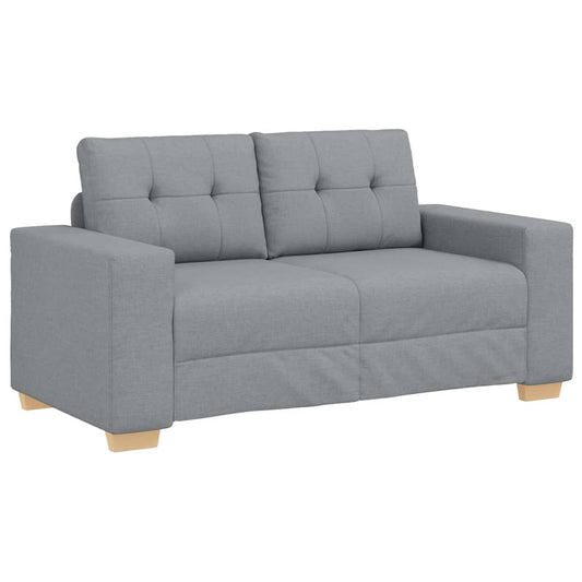 Zweisitzer-Sofa Hellgrau 120 cm Stoff