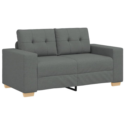 Zweisitzer-Sofa Dunkelgrau 120 cm Stoff