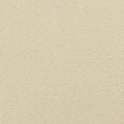 Zweisitzer-Sofa mit Kissen Creme Stoff