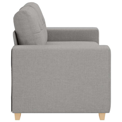 Zweisitzer-Sofa mit Kissen Wolkengrau Stoff