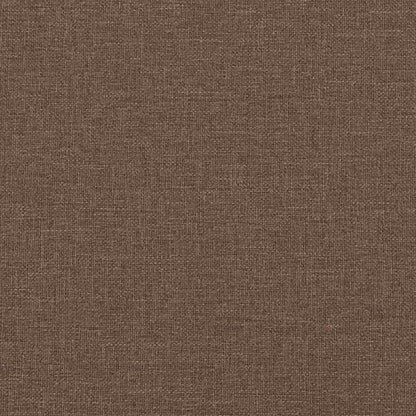 3-Sitzer-Sofa mit Kissen Braun Stoff