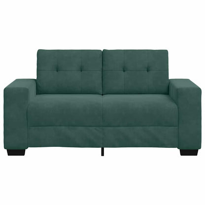 Zweisitzer-Sofa Dunkelgrün 120 cm Samt