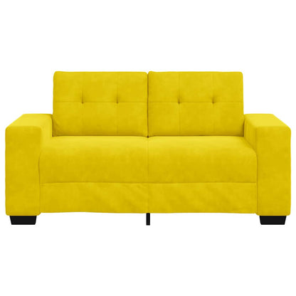 Zweisitzer-Sofa Gelb 120 cm Samt