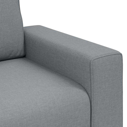 Sofa mit Kissen Hellgrau 100 x 77 x 82 cm Stoff