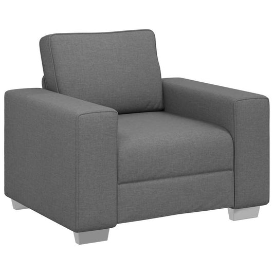 Sofa mit Kissen Dunkelgrau 100 x 77 x 82 cm Stoff