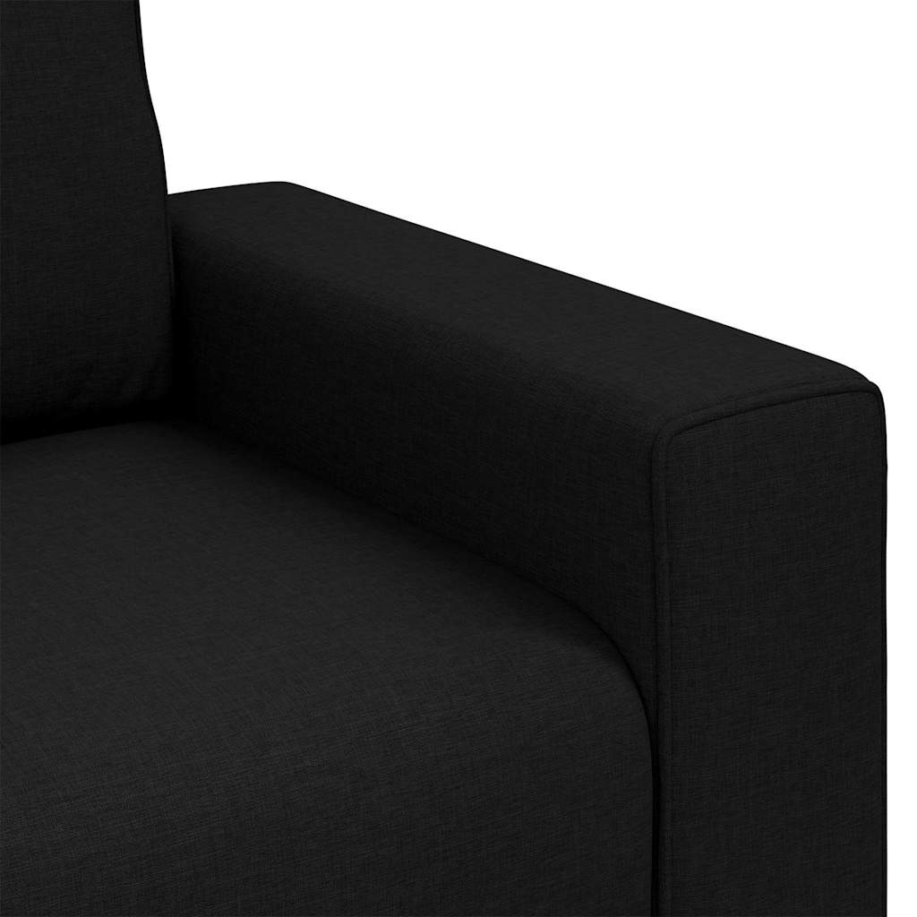 Sofa mit Kissen Schwarz 100 x 77 x 82 cm Stoff