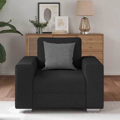 Sofa mit Kissen Schwarz 100 x 77 x 82 cm Stoff