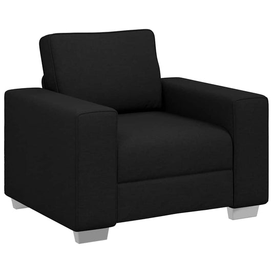 Sofa mit Kissen Schwarz 100 x 77 x 82 cm Stoff