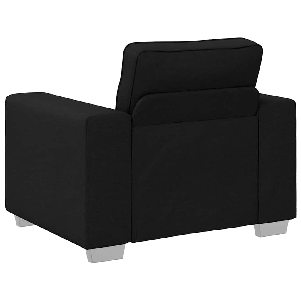 Sofa mit Kissen Schwarz 100 x 77 x 82 cm Stoff