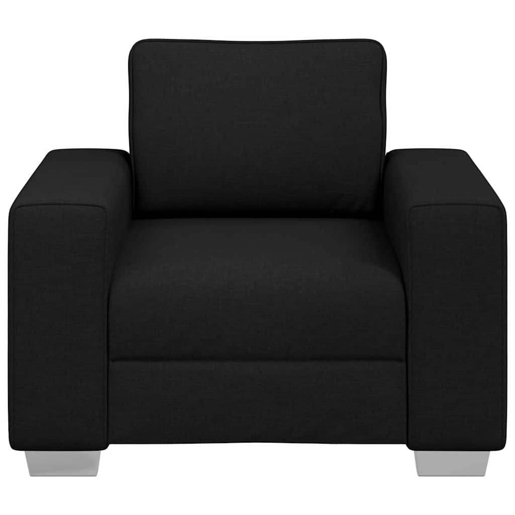Sofa mit Kissen Schwarz 100 x 77 x 82 cm Stoff
