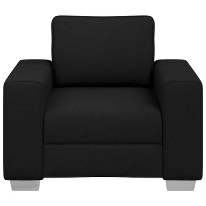 Sofa mit Kissen Schwarz 100 x 77 x 82 cm Stoff