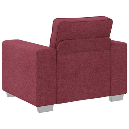 Sofa mit Kissen Weinrot 100 x 77 x 82 cm Stoff