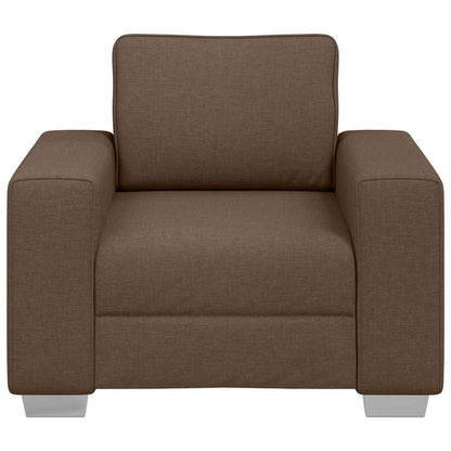 Sofa mit Kissen Braun 100 x 77 x 82 cm Stoff