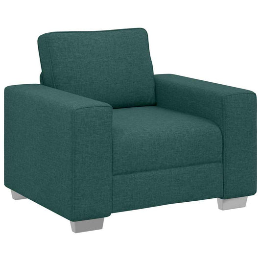 Sofa mit Kissen Dunkelgrün 100 x 77 x 82 cm Stoff
