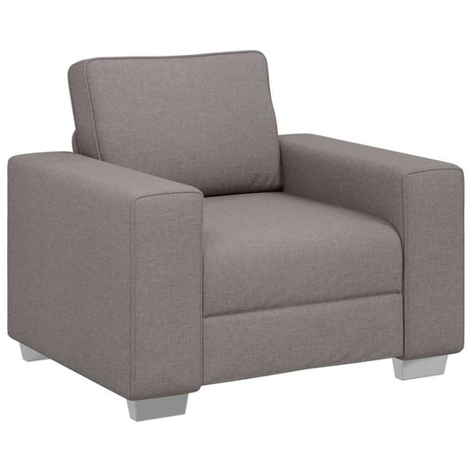Sofa mit Kissen Taupe 100 x 77 x 82 cm Stoff