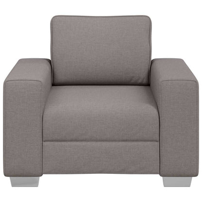 Sofa mit Kissen Taupe 100 x 77 x 82 cm Stoff