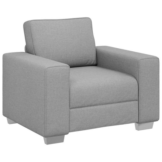 Sofa mit Kissen Wolken-Grau 100 x 77 x 82 cm Stoff