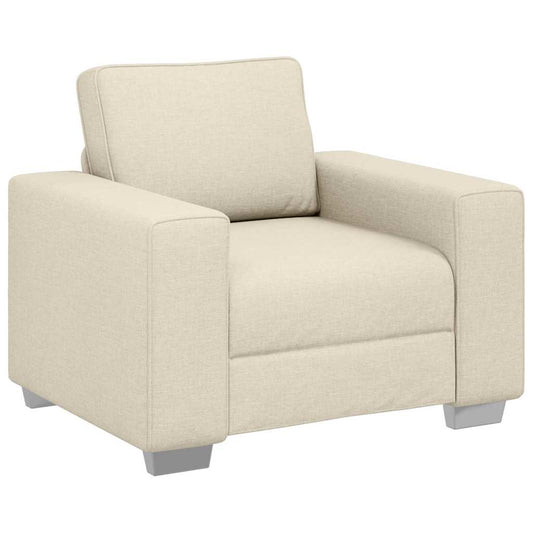 Sofa mit Kissen mit Kissen Beige 100 x 77 x 82 cm Leinen