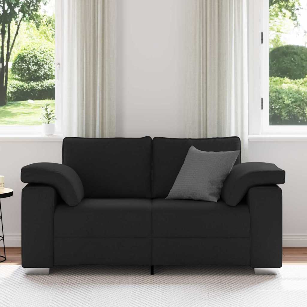 Sofa Schwarz 160 x 77 x 82 cm Stoff