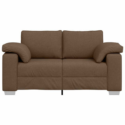 Sofa mit Kissen Braun 160 x 77 x 82 cm Stoff