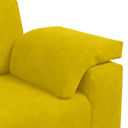 3-Sitzer-Sofa Gelb 178 cm Samt