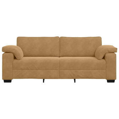 3-Sitzer-Sofa Braun 178 cm Samt