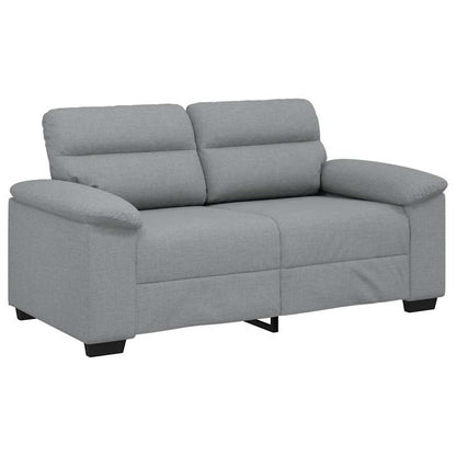 2-Sitzer-Sofa Hellgrau 120 cm Stoff
