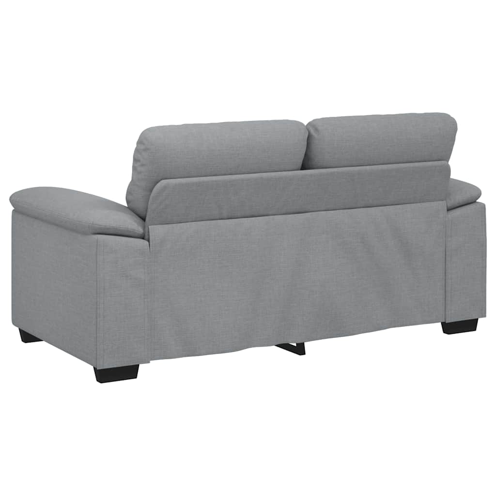 2-Sitzer-Sofa Hellgrau 120 cm Stoff