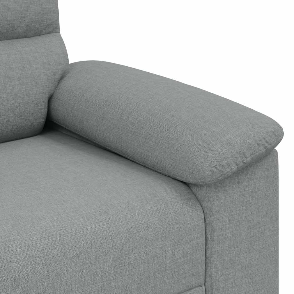 2-Sitzer-Sofa Hellgrau 120 cm Stoff