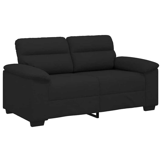 2-Sitzer-Sofa Schwarz 120 cm Stoff