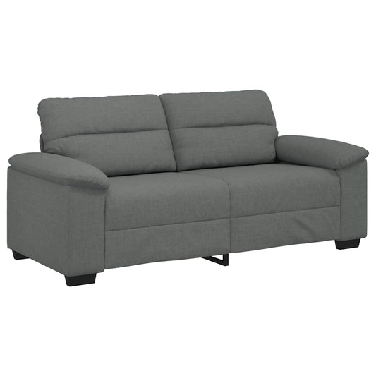 2-Sitzer-Sofa Dunkelgrau 140 cm Stoff