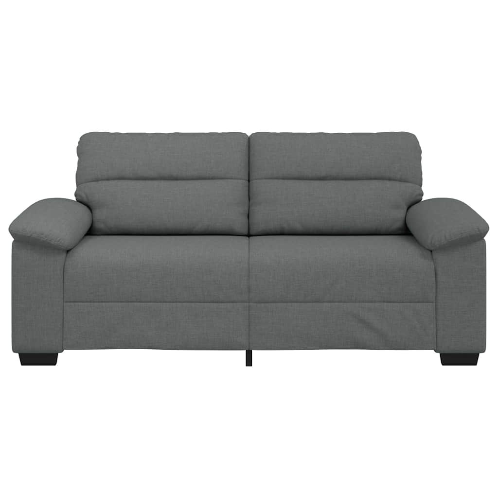 2-Sitzer-Sofa Dunkelgrau 140 cm Stoff