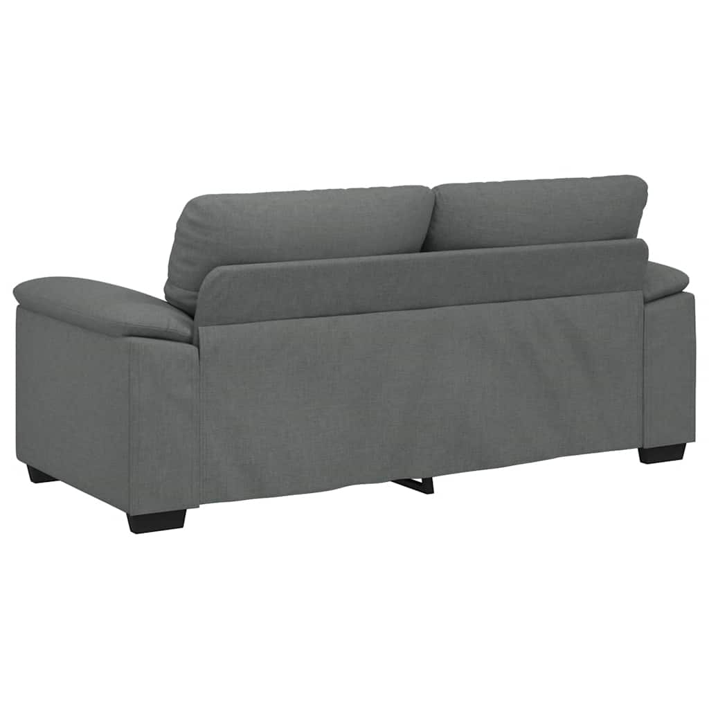 2-Sitzer-Sofa Dunkelgrau 140 cm Stoff