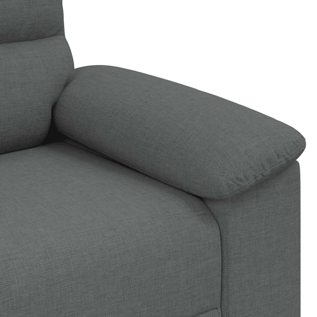 2-Sitzer-Sofa Dunkelgrau 140 cm Stoff