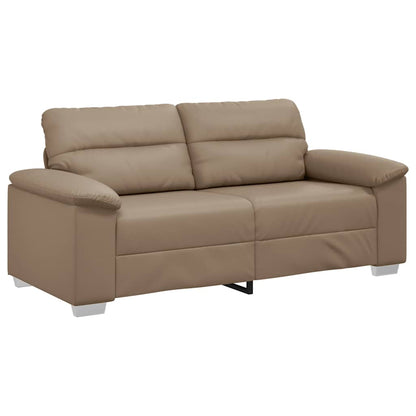 2-Sitzer-Sofa Cappuccino 140 cm Kunstleder