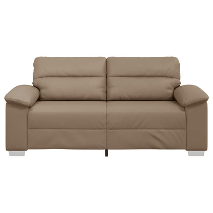 2-Sitzer-Sofa Cappuccino 140 cm Kunstleder